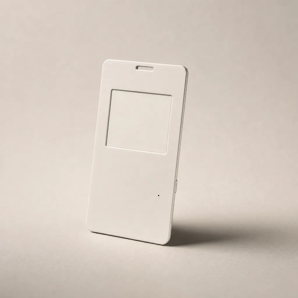 Concept render: three-quarter view of the card recorder